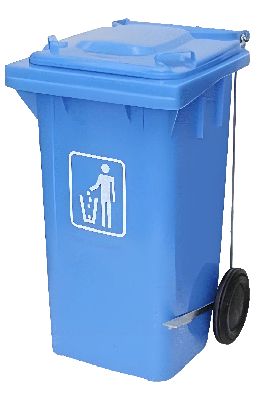 240L Pedal Wheel Trash Bin